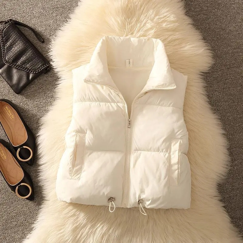 Puffer Vest Fashion Women - Vrouwen Gewatteerde Puffer Mouwloos Vest Jas