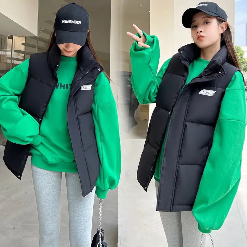 Puffer Vest Fashion Women - Herfst Winter Warm Cropped Vest Jassen