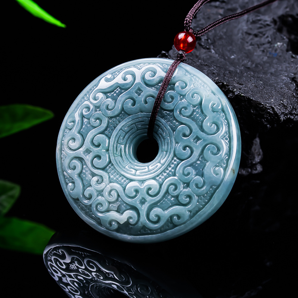 Women'S Fashion Gifts - Natuurlijke Birmese Jadeïet Bloem Hanger Ketting