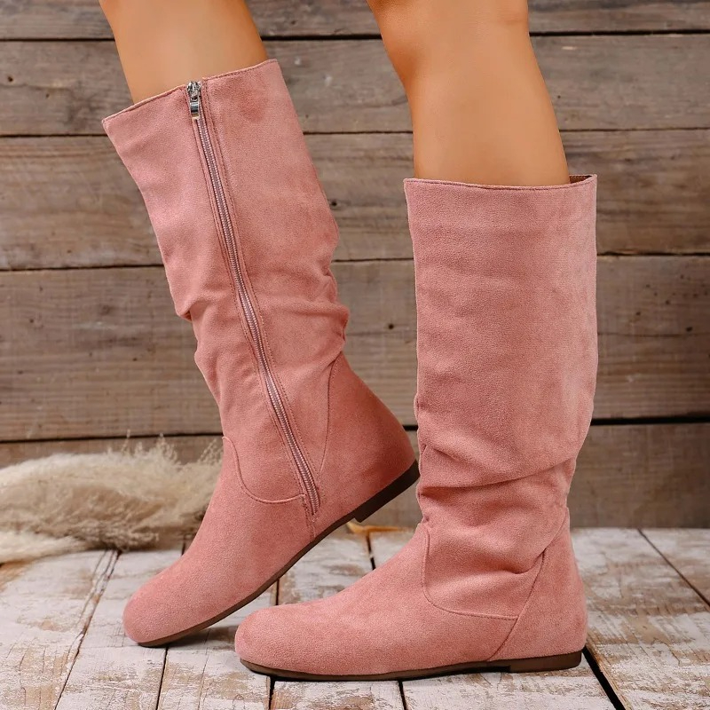 Women'S Fashion Boots 2025 - 2025 Winter Nieuwe Modieuze Zijrits Hoge