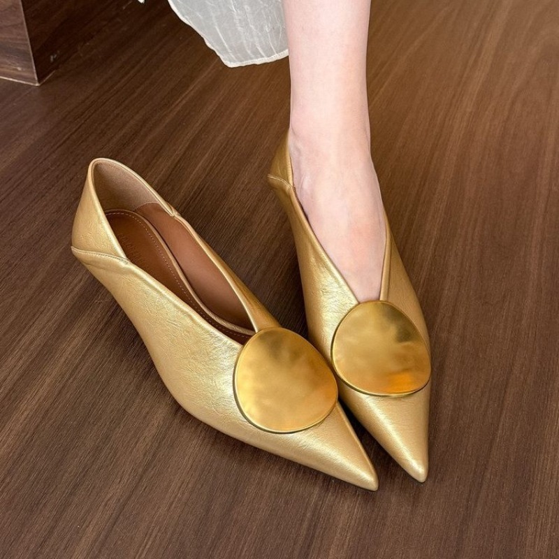 Women'S Fashion For 2025 - 2025 Lente Zomer Puntschoen Schoeisel Slip