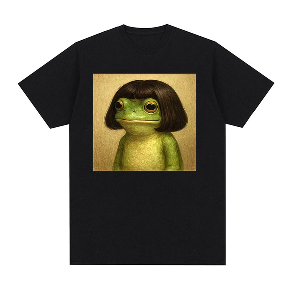 Women'S Fashion In The 90S - Grappige Kikkergezicht met Bob-kapsel Meme T-shirt