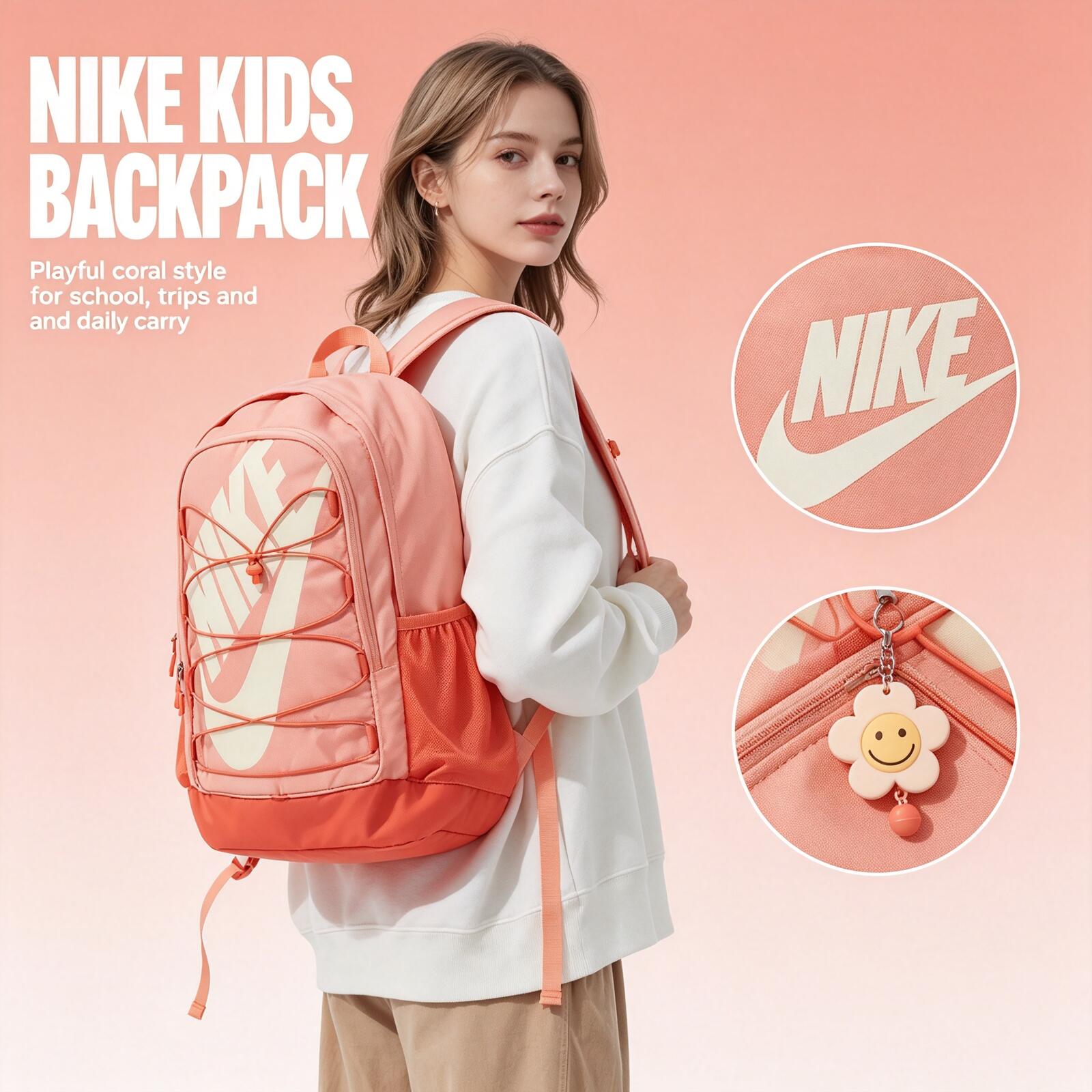 Women'S Fashion Backpack - Nike voor heren, dames, sportcomputertas met