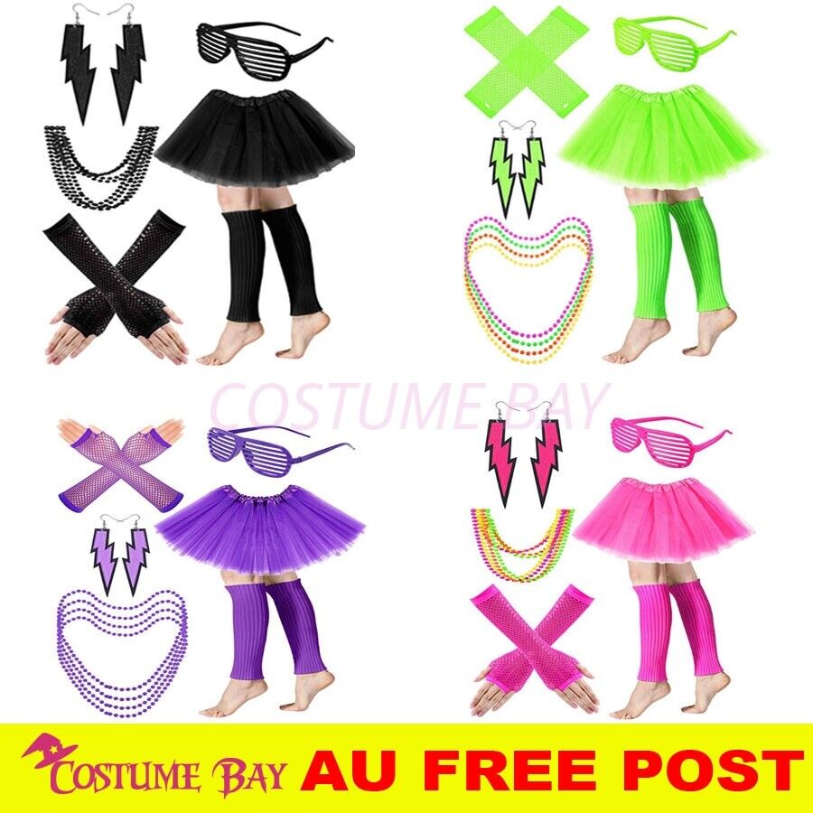 Women'S Fashion From The 80S - PESENAR Womens Neon jaren '80 Tutu