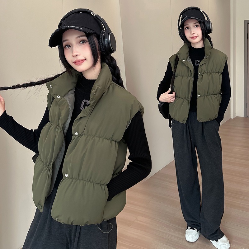 Puffer Vest Fashion Women - Winter mouwloze tanktop dames donsjack puffer