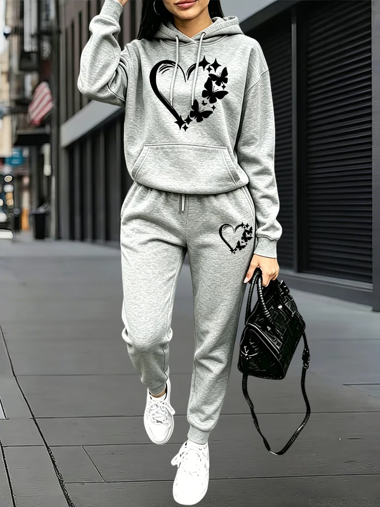 Women'S Fashion Middle Ages - 2026 Nieuwe Mode Dames Trainingspak Hoodies