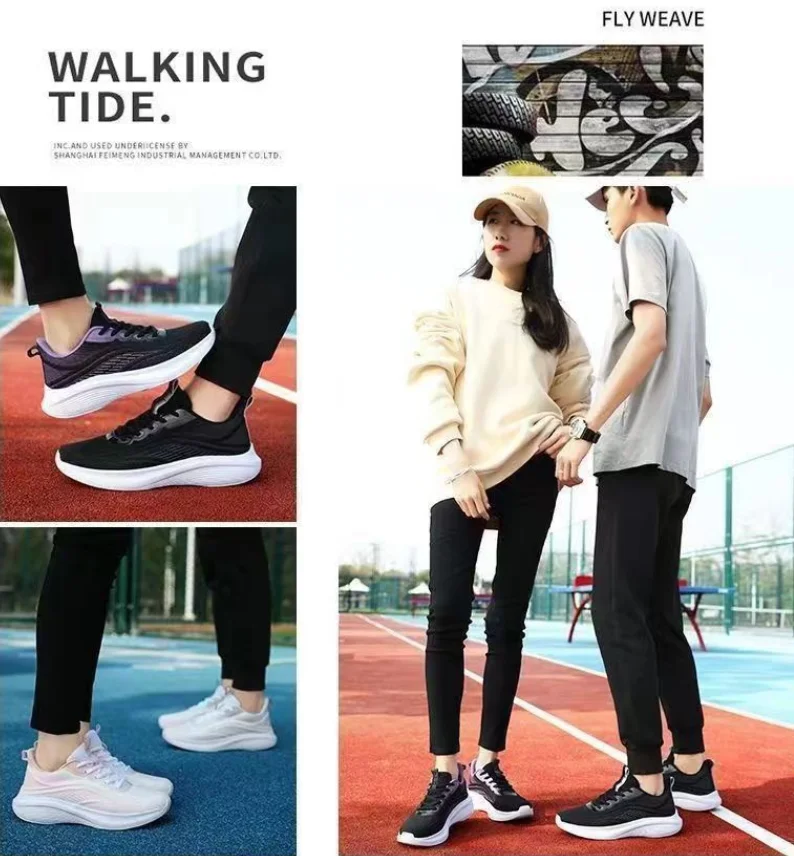 Women'S Fashion Tennis Shoes - Casual hardlopen zomermode antislip wandelen mesh
