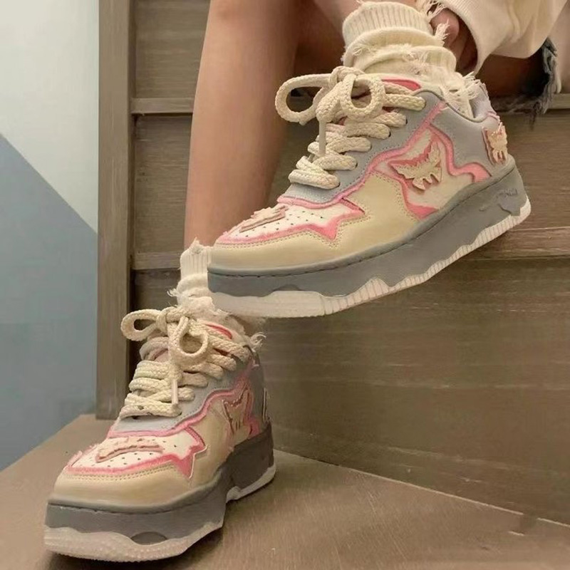 Women'S Fashion Tennis Shoes - Dames Platform Sneakers Mode Sportschoenen Gepersonaliseerde
