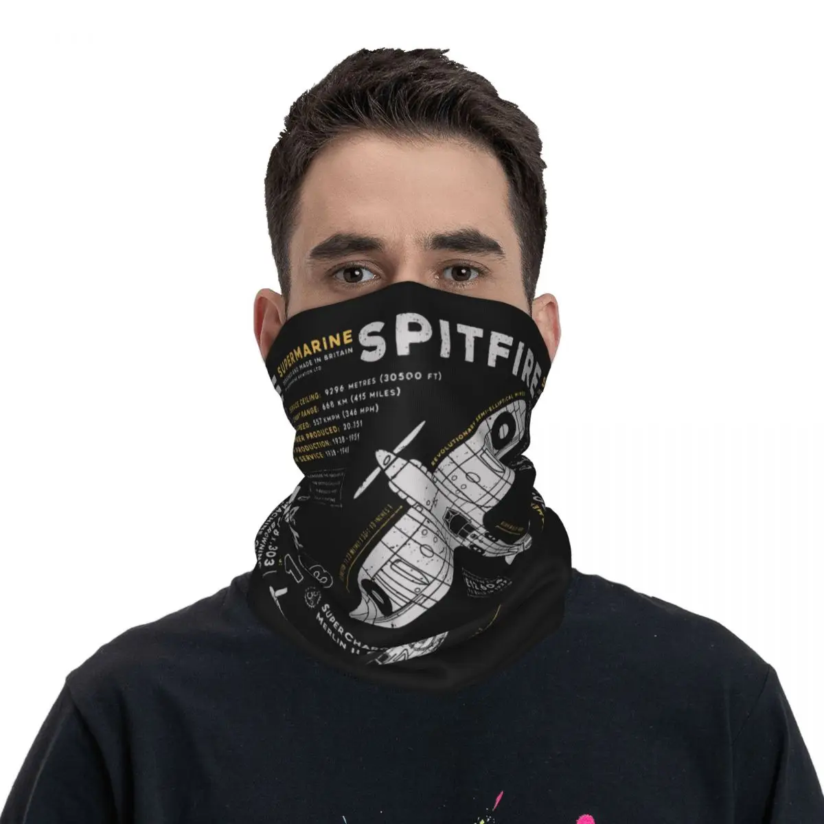 Women'S Fashion Ww2 - Nieuwe Spitfire Bandana Neck Gaiter Gedrukt