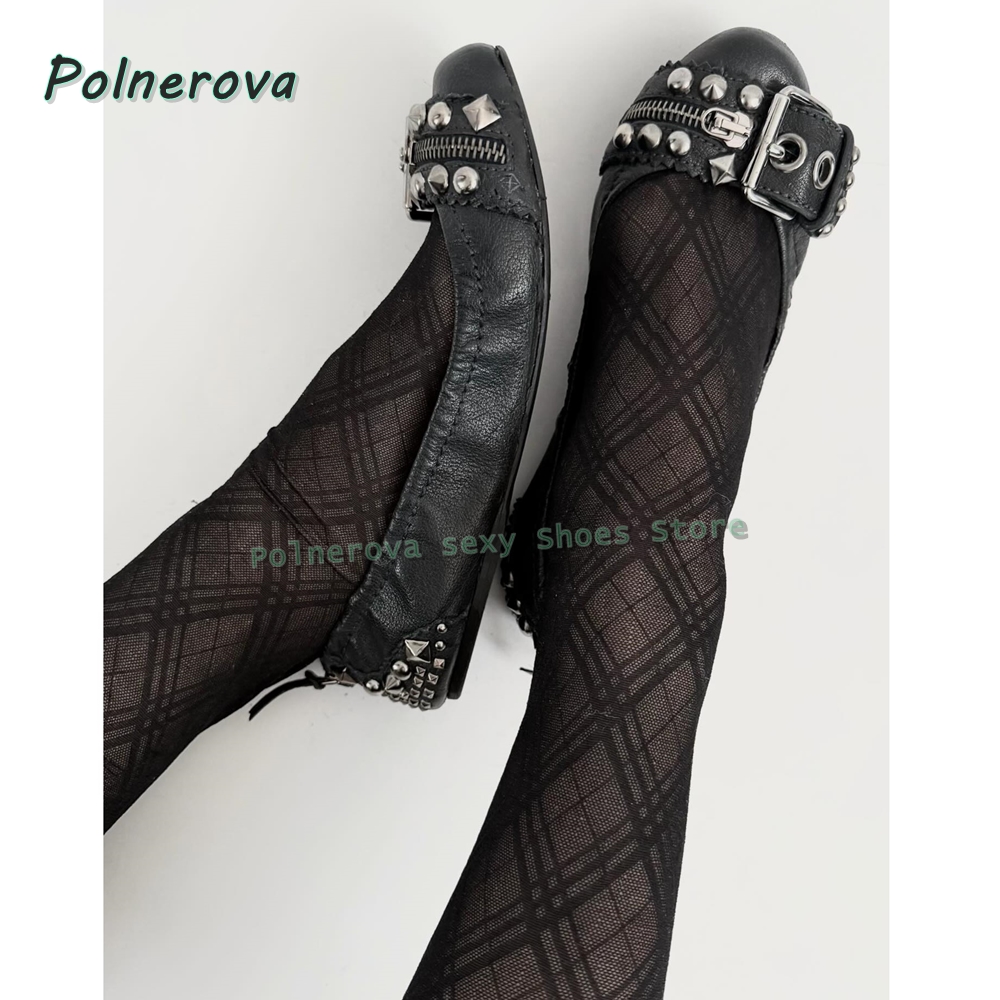 Women'S Fashion For Summer 2026 - Klinknagelriemgesp Mary Jane schoenen spitse neus