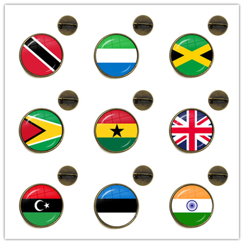 Women Fashion Uk - Nationale Vlag Broches Trinidad, Sierra leone,