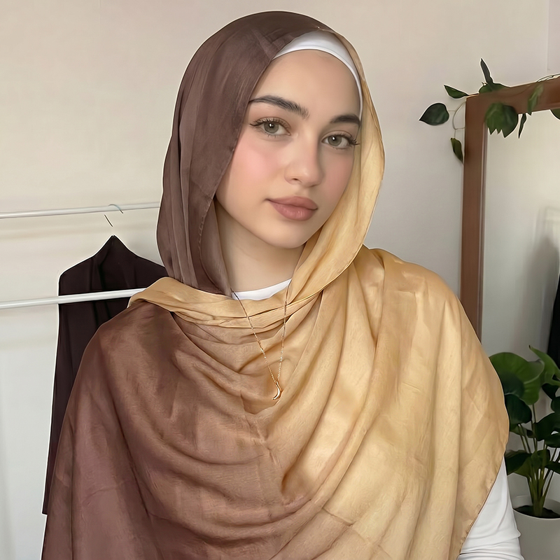 Women'S Fashion Gifts - Mode Moslim Hijab Ombre Sjaal Zachte
