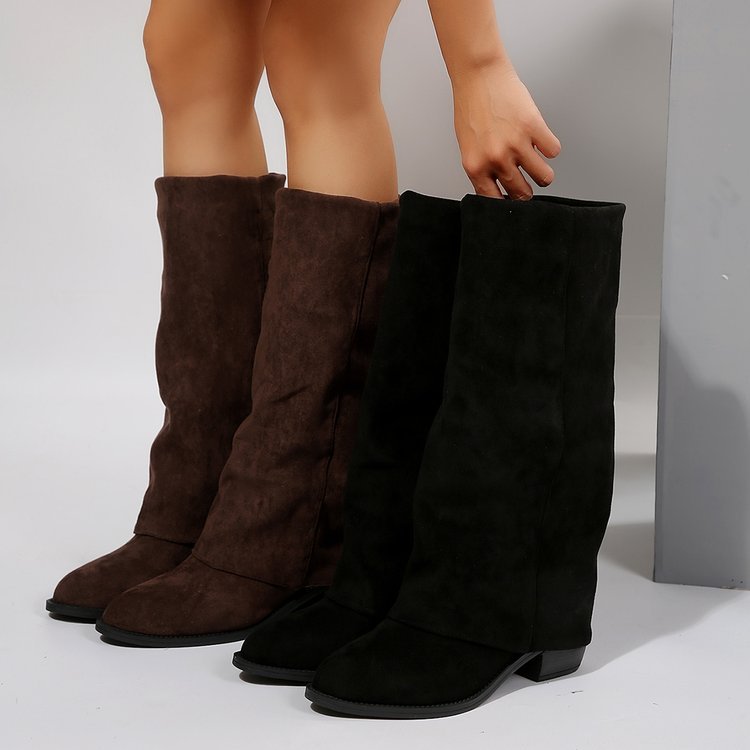 Women'S Fashion Boots 2025 - Vrouwen Knie Hoge Laarzen Herfst Mode