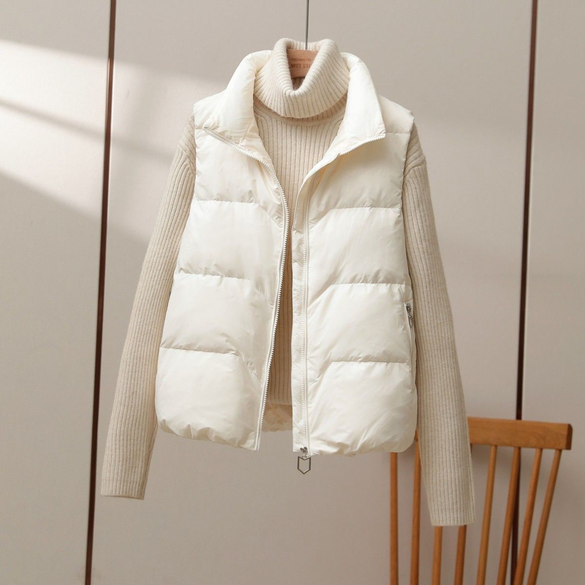 Puffer Vest Fashion Women - 2025 Nieuwe Winter Warm Cropped Vest