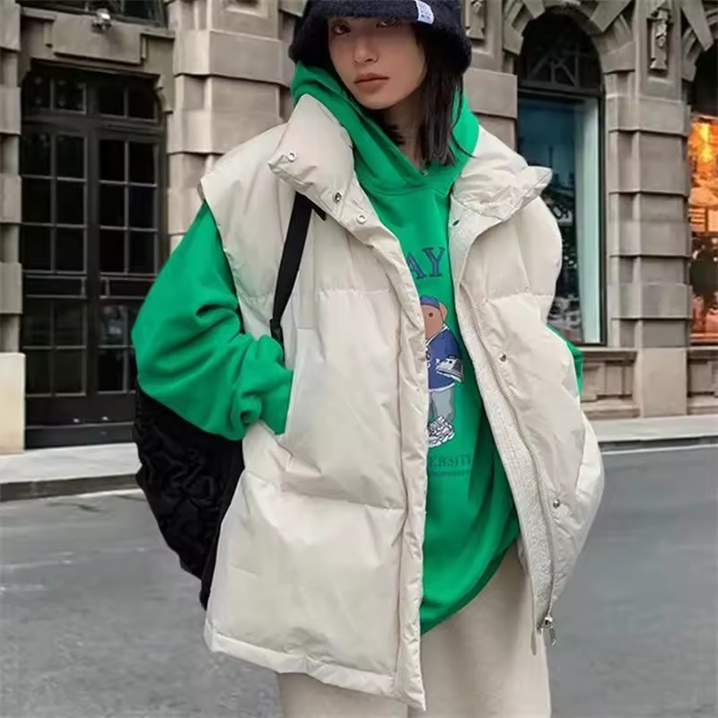 Puffer Vest Fashion Women - 2025 Nieuwe Koreaanse Winter Vest Jassen