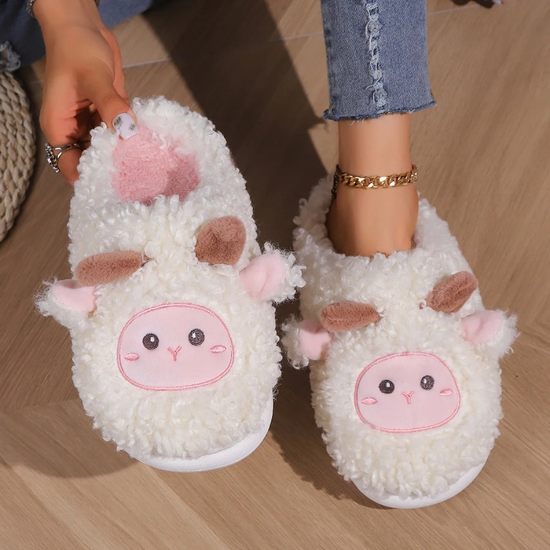 Women'S Fashion Sandals - Winter Mooie Kleine Schapen Slippers Voor