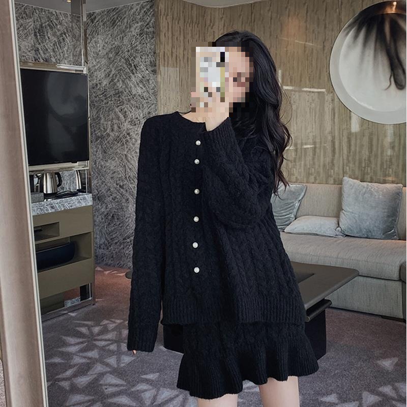 Women Fashion Korean - Premium Koreaanse winterstijl set, dikke gebreide