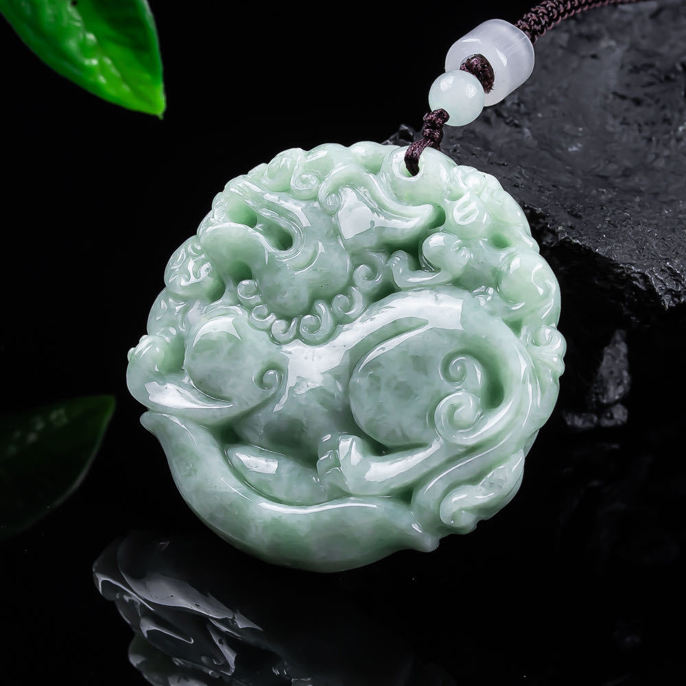 Women'S Fashion Gifts - Natuurlijke Myanmar Jadeïet Bixiu hanger ketting