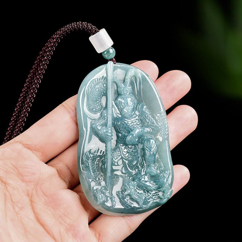 Women'S Fashion Gifts - Birmese Jadeïet Monkey King hanger ketting