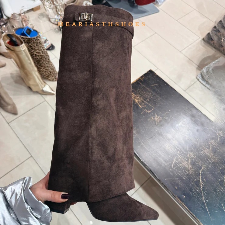 Vrouwen Dikke Hak Knie Hoge La - Women'S Fashion Boots 2025 recensie en prijs