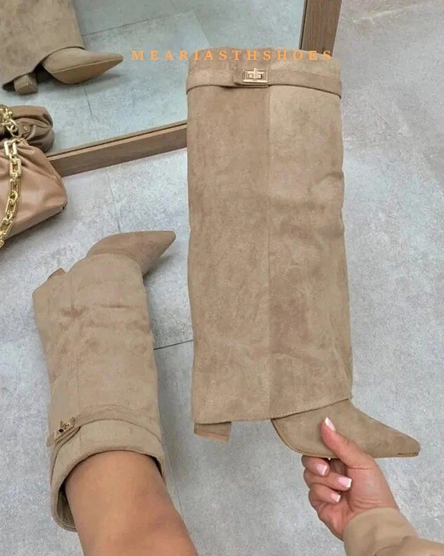 Vrouwen Dikke Hak Knie Hoge La - Women'S Fashion Boots 2025 recensie en prijs
