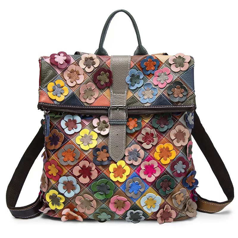 Vintage dames lederen rugzak b - Women'S Fashion Backpack recensie en prijs