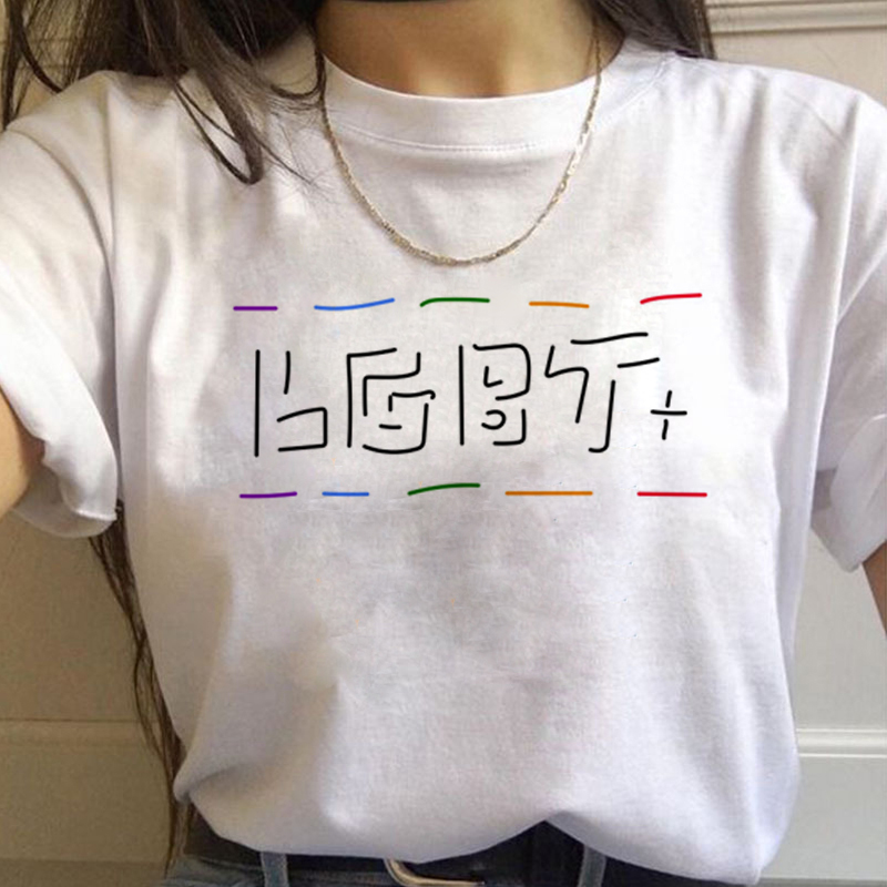 Lgbt Regenboog Harajuku T-shir - Women'S Fashion In The 90S recensie en prijs