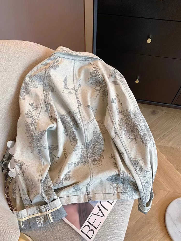 Vrouwen lichtgrijs print denim - Women'S Fashion In The 90S recensie en prijs