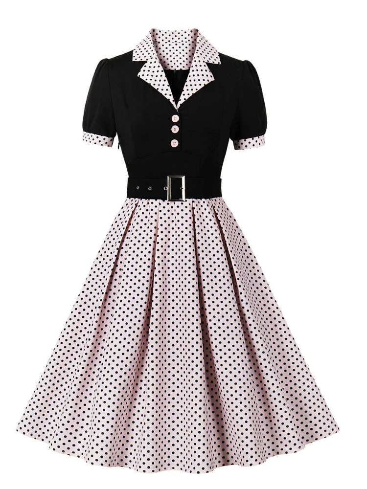 2024 Nieuwe Mode Polka Dot Vin - Women'S Fashion From The 60S recensie en prijs