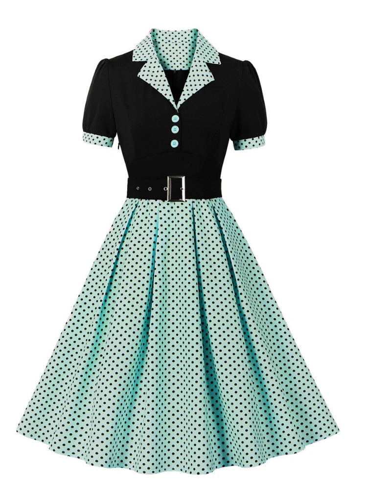 2024 Nieuwe Mode Polka Dot Vin - Women'S Fashion From The 60S recensie en prijs