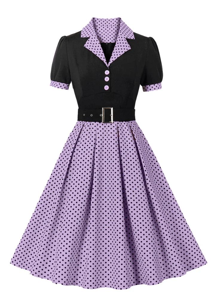 2024 Nieuwe Mode Polka Dot Vin - Women'S Fashion From The 60S recensie en prijs