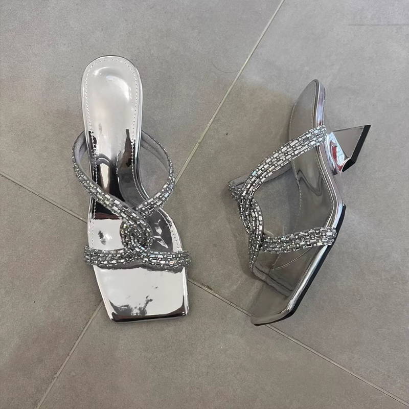Damesmode Slippers Vreemde Sti - Women Fashion Korean recensie en prijs