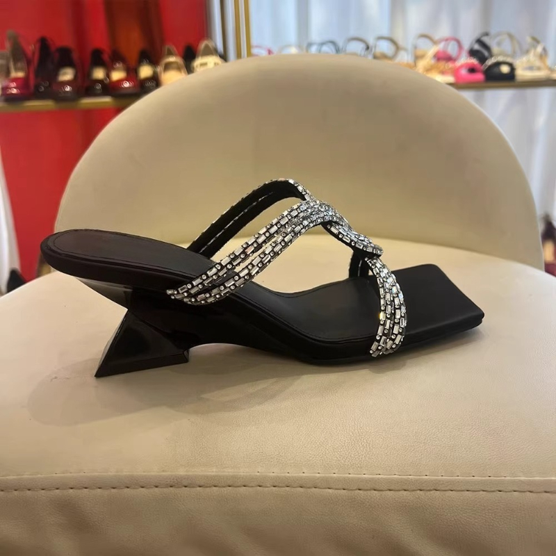 Damesmode Slippers Vreemde Sti - Women Fashion Korean recensie en prijs