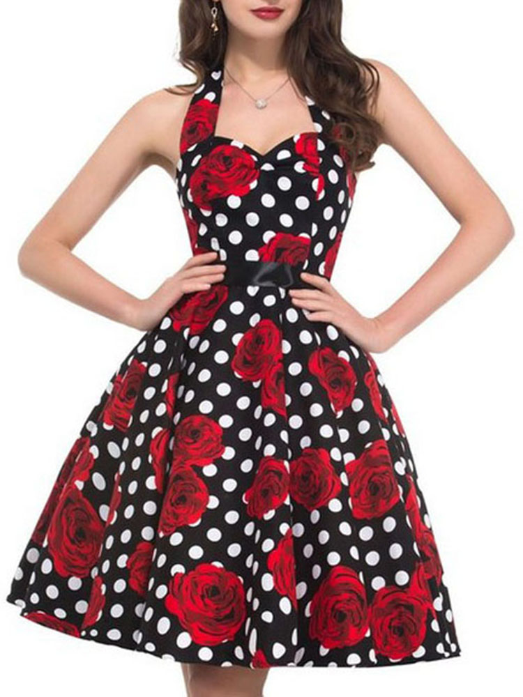 Vrouwen Zomer Polka Dot Vintag - Women'S Fashion From The 60S recensie en prijs