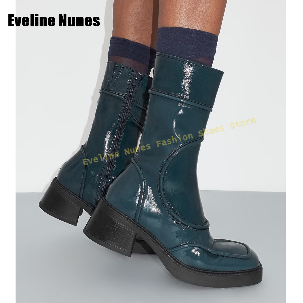 Donkerblauwe mode-laarzen met  - Women'S Fashion Boots 2025 recensie en prijs