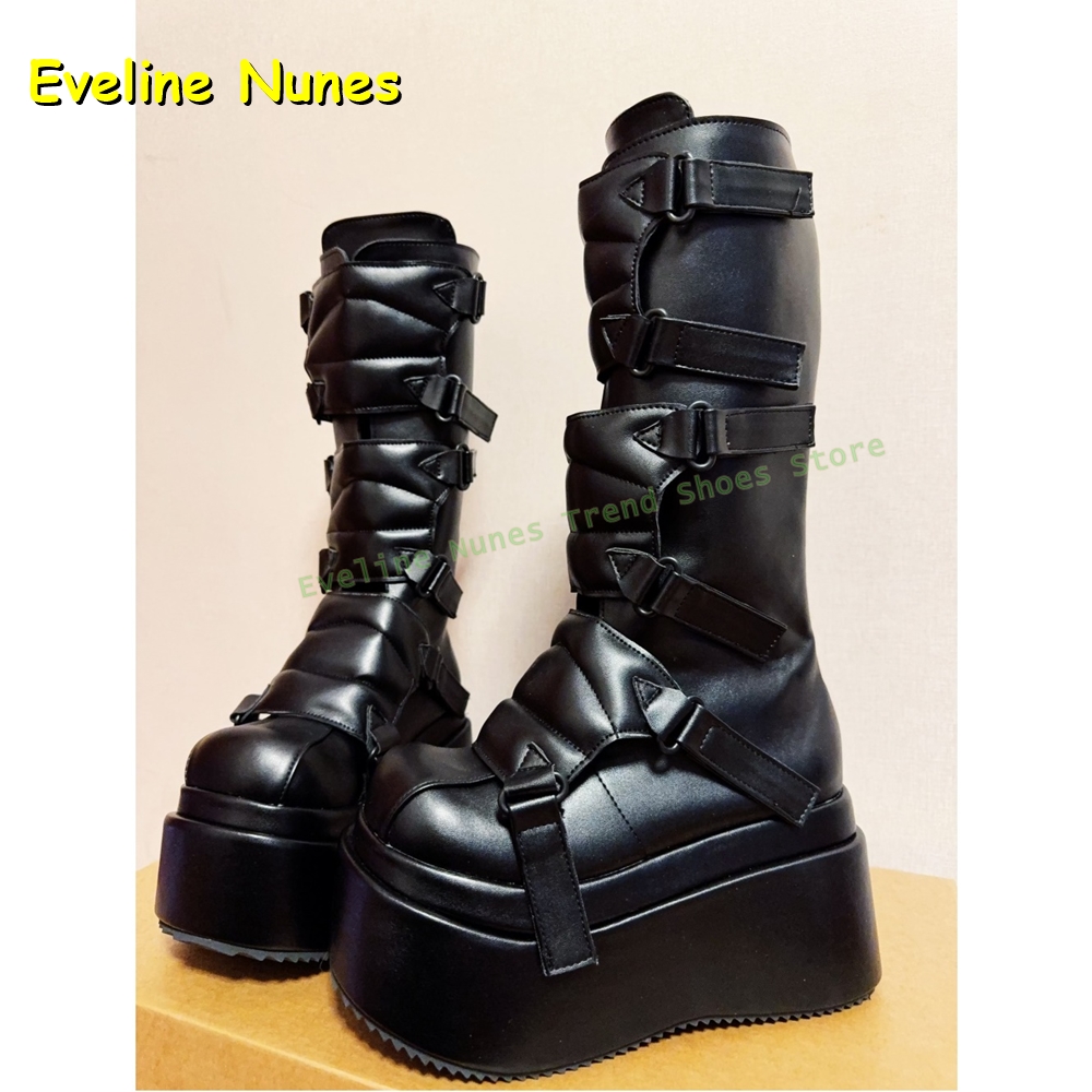 Zwarte Gesp Cyberpunk Y2K Knie - Women'S Fashion Boots 2025 recensie en prijs