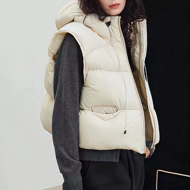 Vrouwen Witte Eendendons Vest  - Puffer Vest Fashion Women recensie en prijs