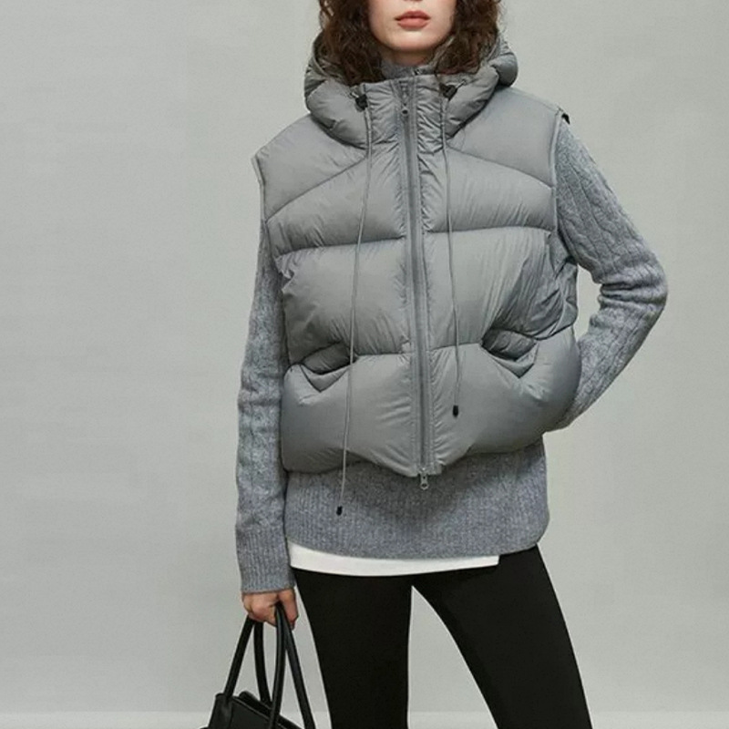 Vrouwen Witte Eendendons Vest  - Puffer Vest Fashion Women recensie en prijs
